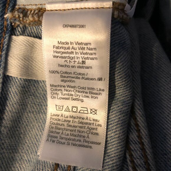 NWOT: Madewell Baggy Straight Jeans in Paxton Wash: Button-Front Size 30 x 31.5 - Picture 10 of 11